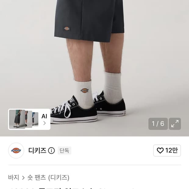 디키즈 루즈핏 반바지