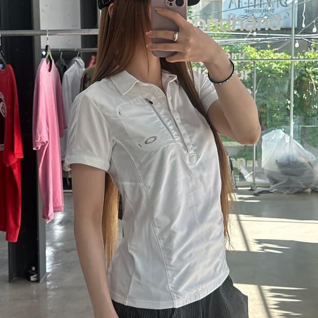 오클리 블록코어 스포티 져지 반팔티