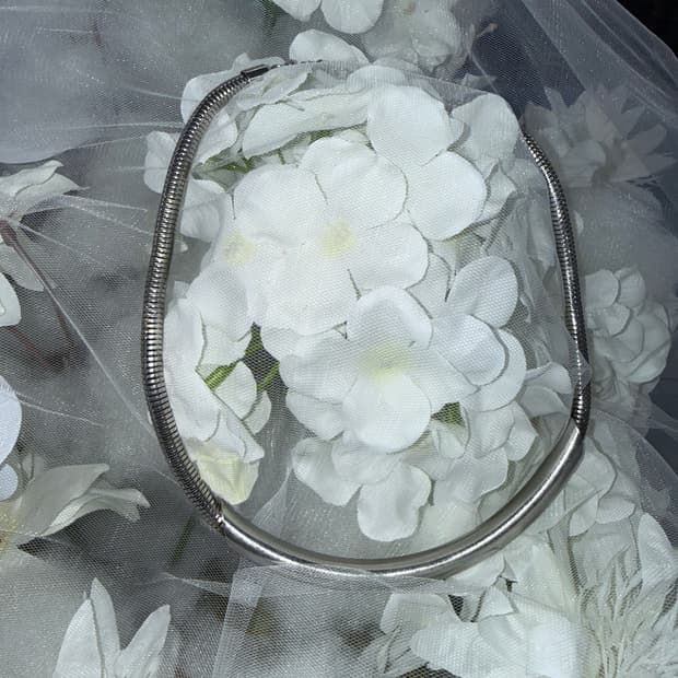 snake chain pipe necklace