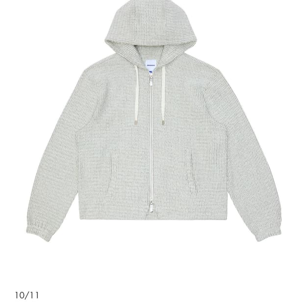 아더에러 루넬 후드 집업 화이트 L