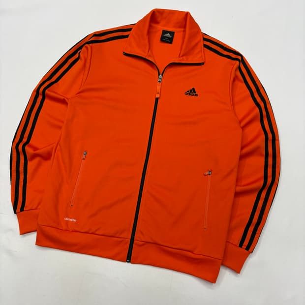 아디다스 에센셜 오렌지 트랙탑 져지  size: XL 51 56 72(어