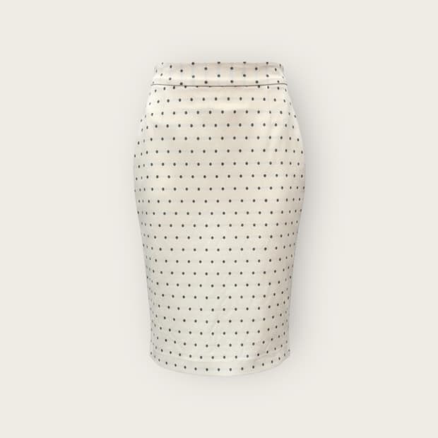 40/ 비비안웨스트우드 레드라벨 도트 백프릴 스커트