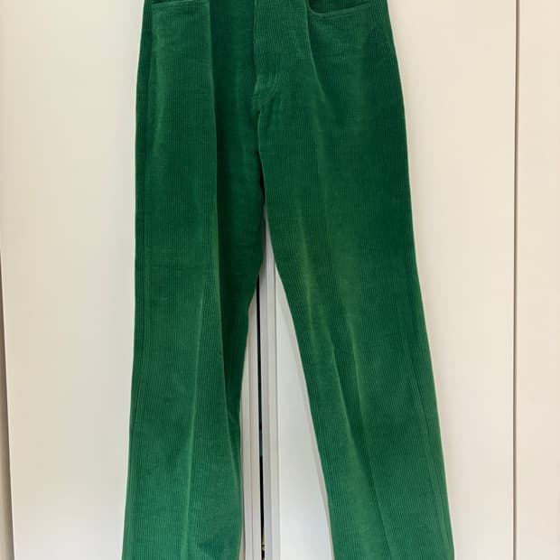 22FW auralee 여성 울코튼 모알팬츠 Green