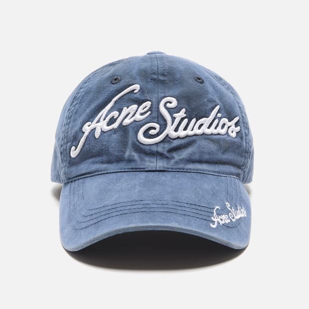 아크네스튜디오 25fw 로고 볼캡/딥 블루
