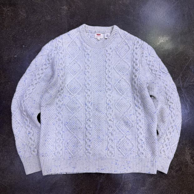 리바이스 헤비울 케이블 니트 스웨터 M