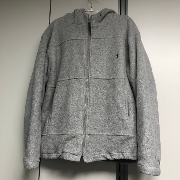 폴로 누빔 후리스 후드집업 뽀글이 플리스 자켓