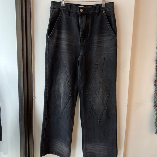 [M] 이티씨이 다이아몬드 블랙 데님 팬츠 ETCE PANTS