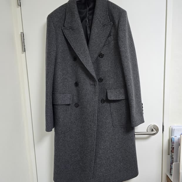 커스텀멜로우 남성 더블 코트 회색 95