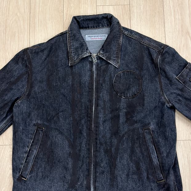현재 단종된 THE MUSEUM VISITOR 흑청 데님 자켓 M