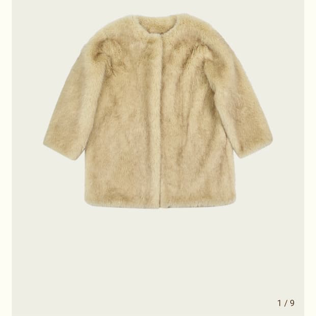 리본빛 jade fur coat beige