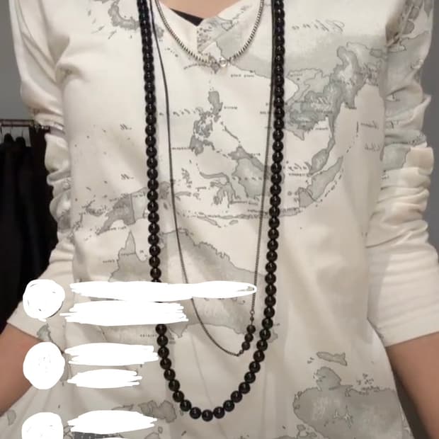 아야즈빈티지 지도 긴팔티셔츠 롱슬리브