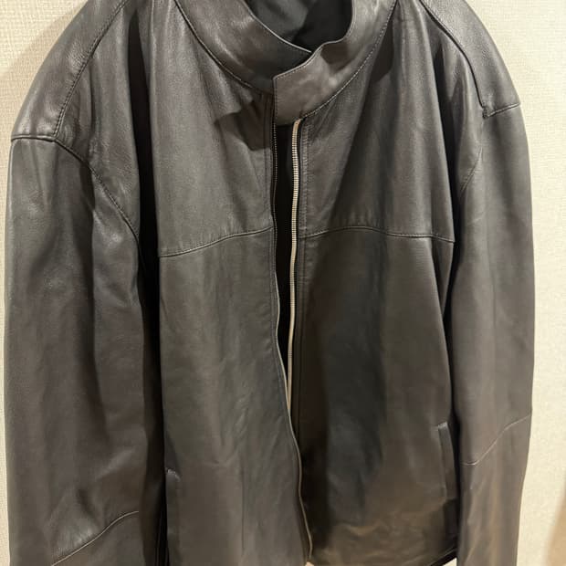 마시모두띠 남성 블랙 양가죽 자켓