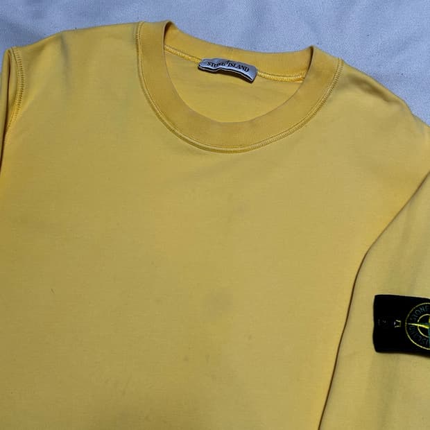 100 스톤아일랜드 옐로우 맨투맨