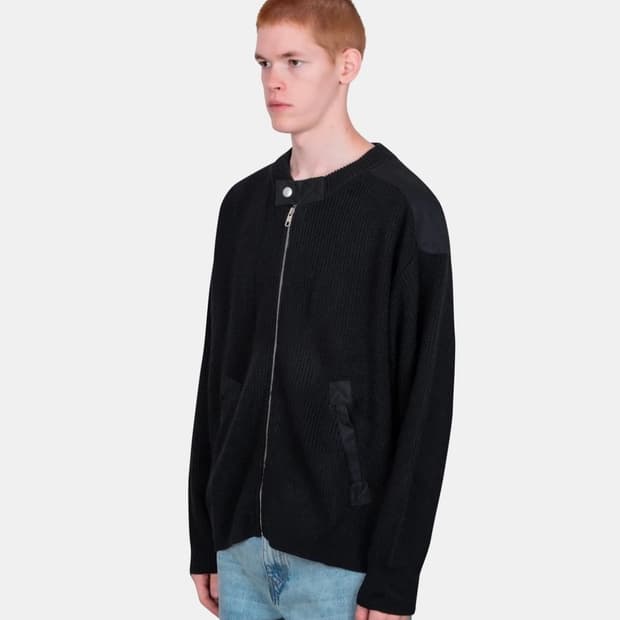 (S,M,L)  기마구아스 GUIDO 구이도 니트 자켓/ 블랙