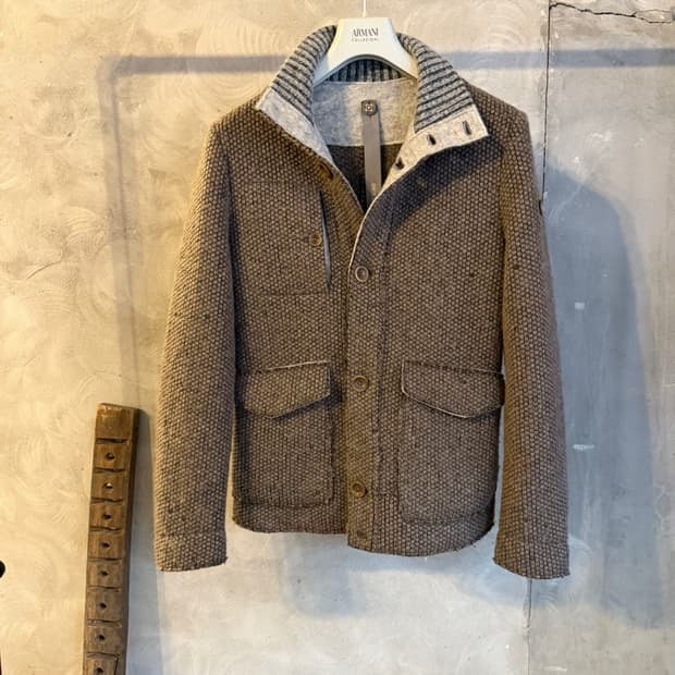 스위스 크리스 니트 블루종 100