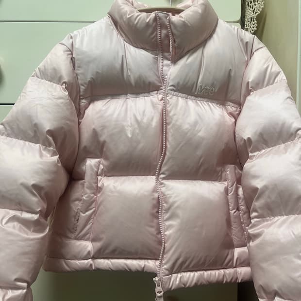 lee 숏패딩 핑크 M