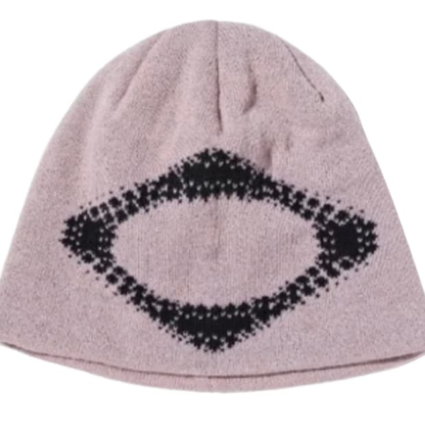 미스치프 롬버스 블러 비니 로즈 브라운 새상품