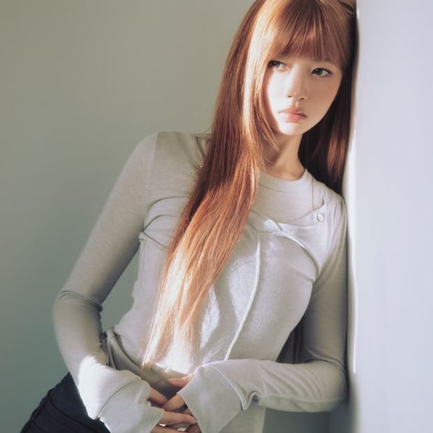 [1] 미세키서울 레이어드 라인 시어 롱슬리브 그레이