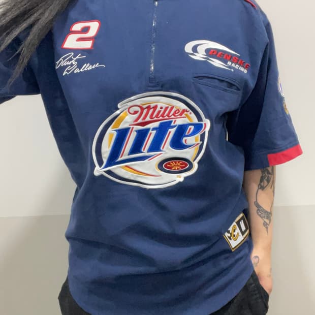 Chase Authentics 나스카 레이싱 반집업 반팔 티셔츠