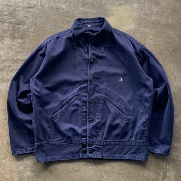 40s 미군 의료용 회복복 자켓 네이비