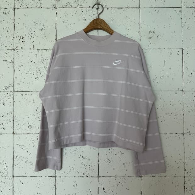 우먼M 나이키 크롭 긴팔티