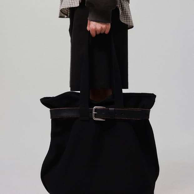 센테스 러기드 캔버스 토트백 블랙