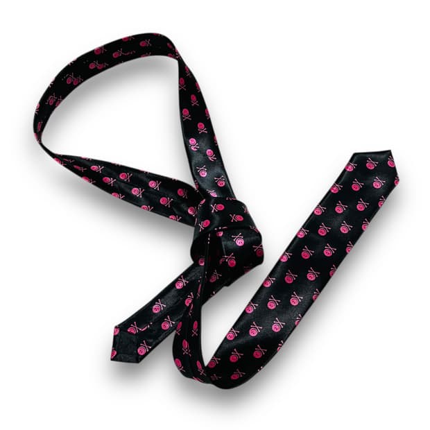 Funk Smile Skull Logo Vintage Dark Tie