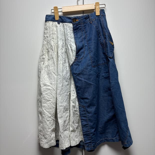 꼼데가르송 트리콧 데님스커트