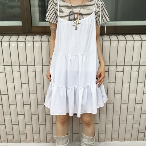 Layer sleeveless onepiece