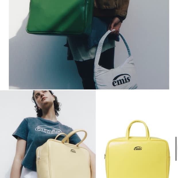 이미스 에나멜 보스턴 백