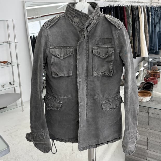 wjk 디스트레스드 m-65 필드 자켓