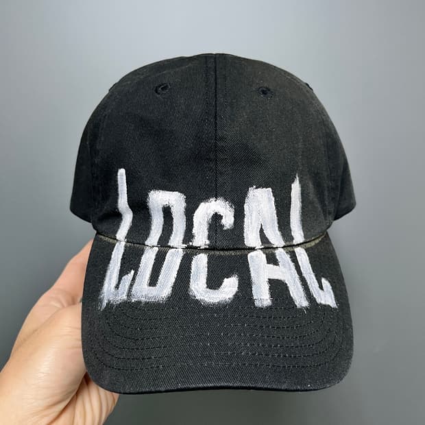 032c 핸드페인팅 볼캡 모자 판매.