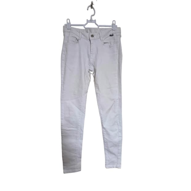 AURA DENIM 여성 화이트 데님 스키니진 (27)