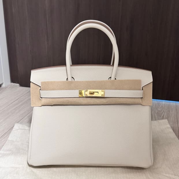 에르메스 버킨30 끄레 금장