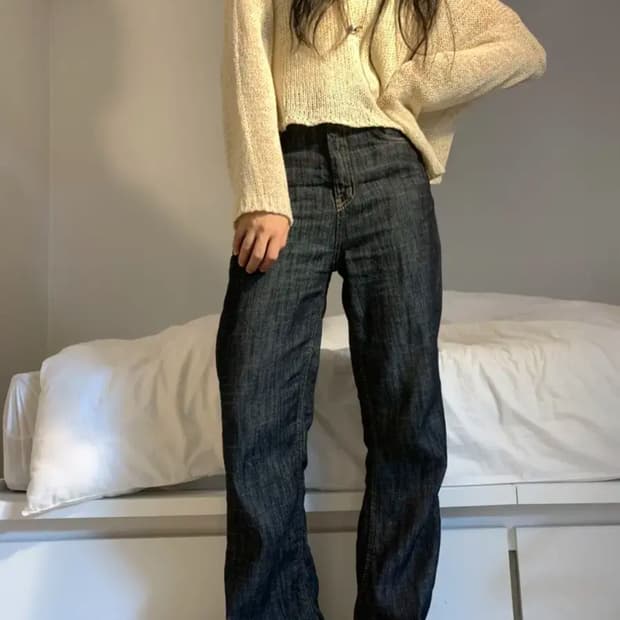 히피디피 리넨 린넨 데님 팬츠 바지