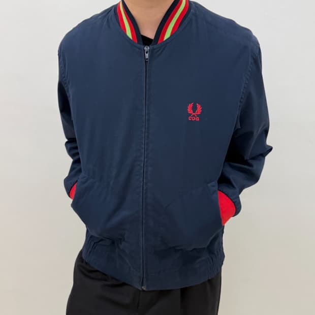 꼼데가르송 셔츠 x 프레드페리 블루종 자켓