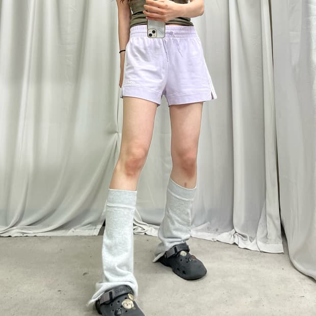 Adidas milky purple shorts