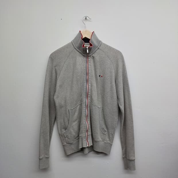 라코스테  하프넥 아웃라인 포인트 집업 M