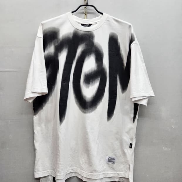 스티그마 스프레이 빈티지 로고 반팔티 M(L~XL)