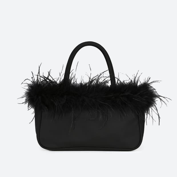 문선 Ostrich Hair Tote Bag 가방