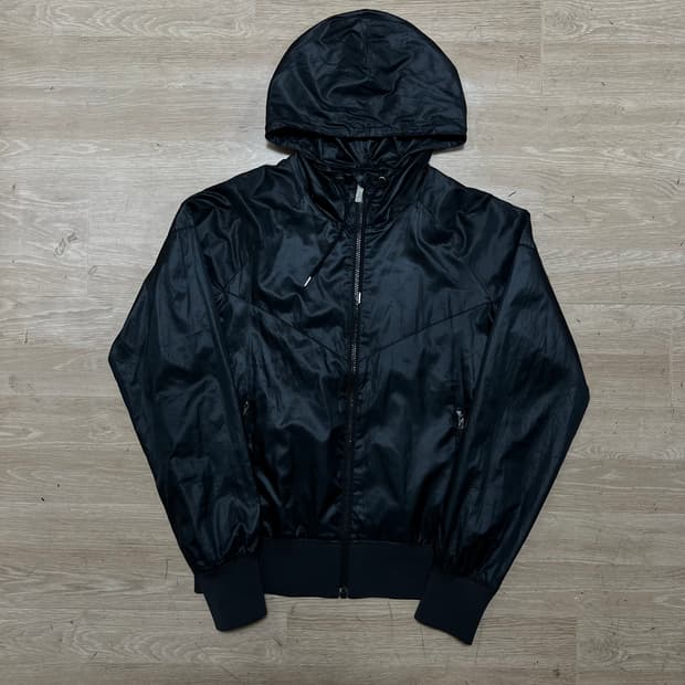 나이키 베이직 반유광 바람막이 후드자켓 [블랙] S/90
