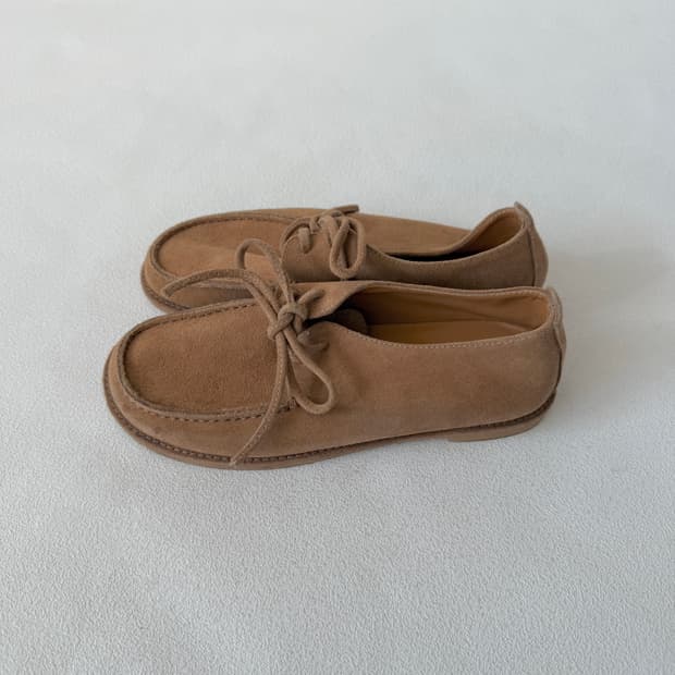 [240]Pre owned 스웨이드 모카슈즈