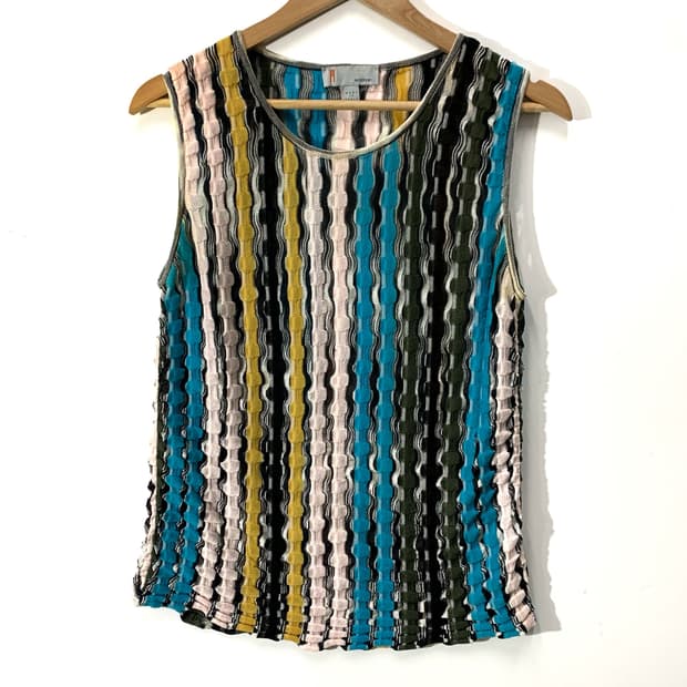 미쏘니 이태리 플리츠 탑