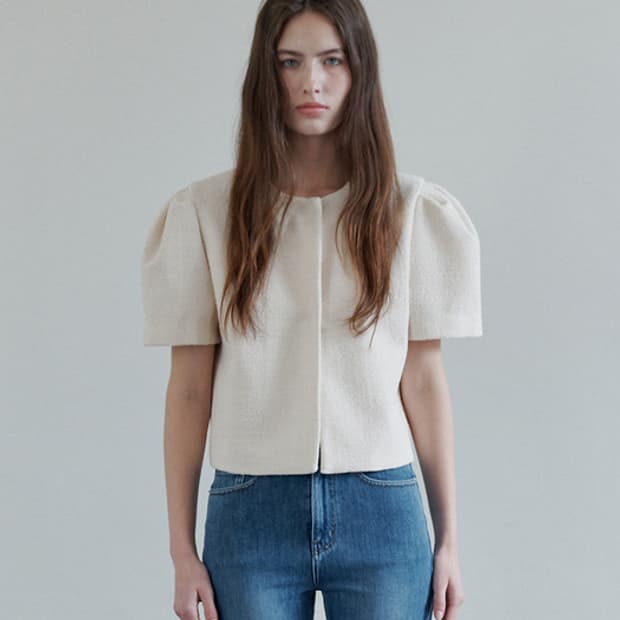 프로스트제이 DEAR TWEED PUFF JACKET