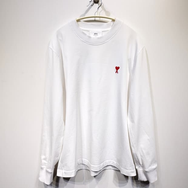 아미(AMI) 22S/S 스몰 하트 로고 롱슬리브