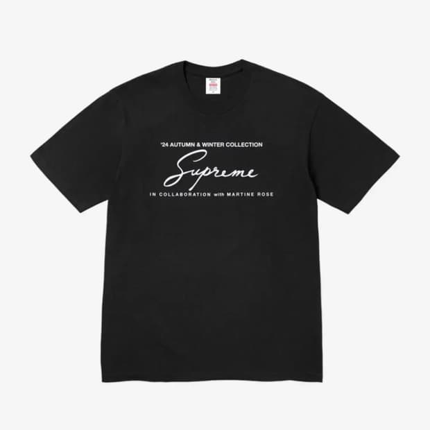 [XL]슈프림 마틴로즈 반팔 블랙