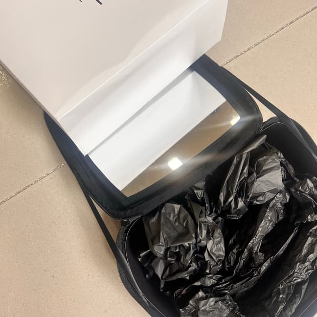 샤넬 정품 거울 빅 파우치