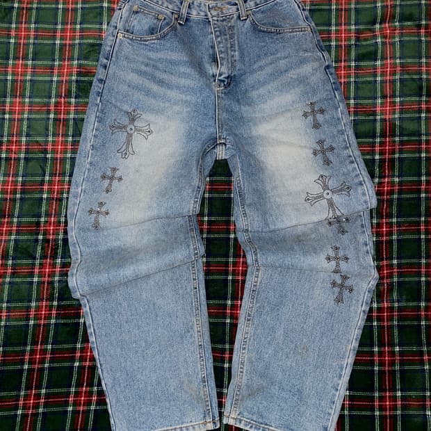 13month 써틴먼스 스터드 데님 진