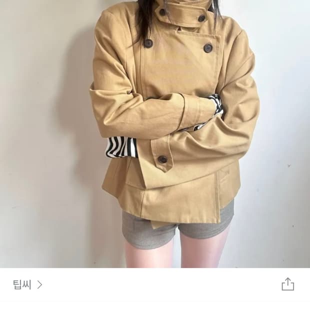 트렌치 자켓 블랙