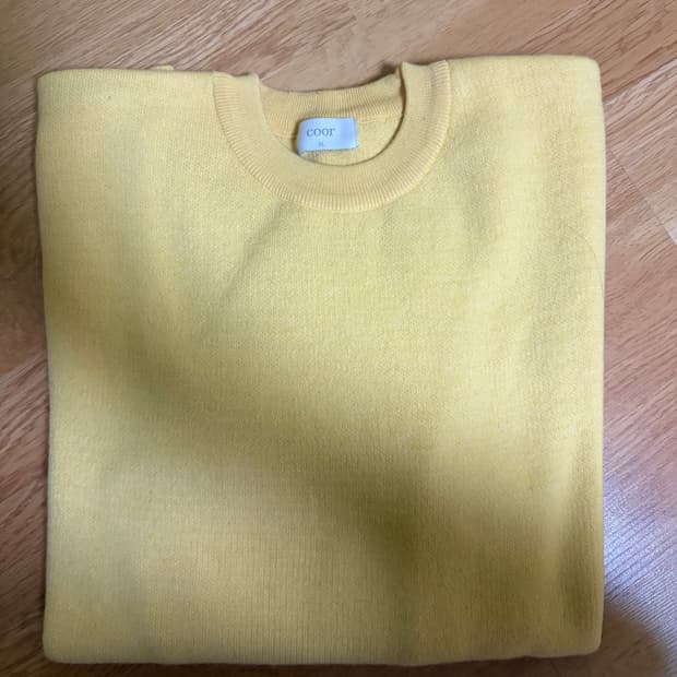 쿠어 탑필 울 라운드 니트 XL